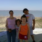 Walking around the park.