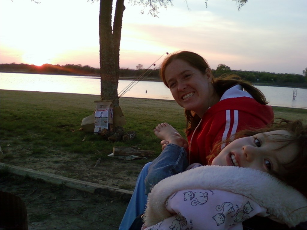 We had fun making smores and BBQ on the first camping trip this year.