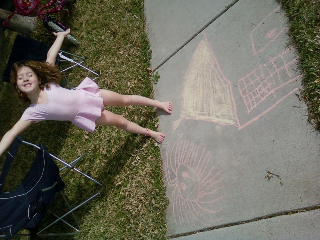 Katie sidewalk art.