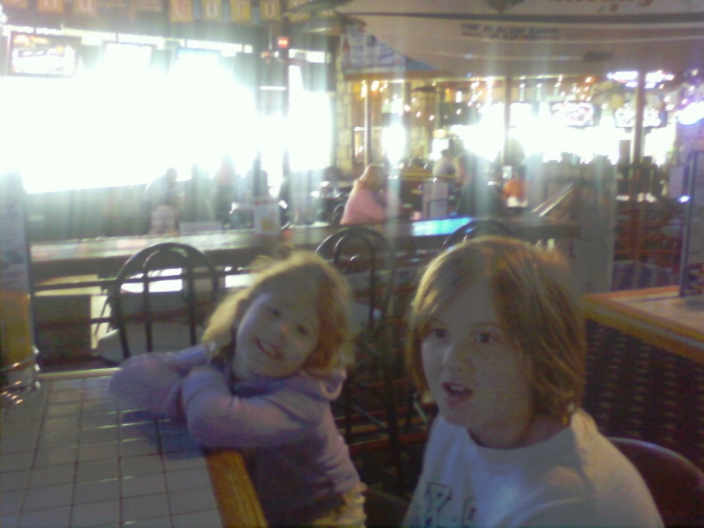 Too cold to swim but we had good nachos and mini corn dogs.