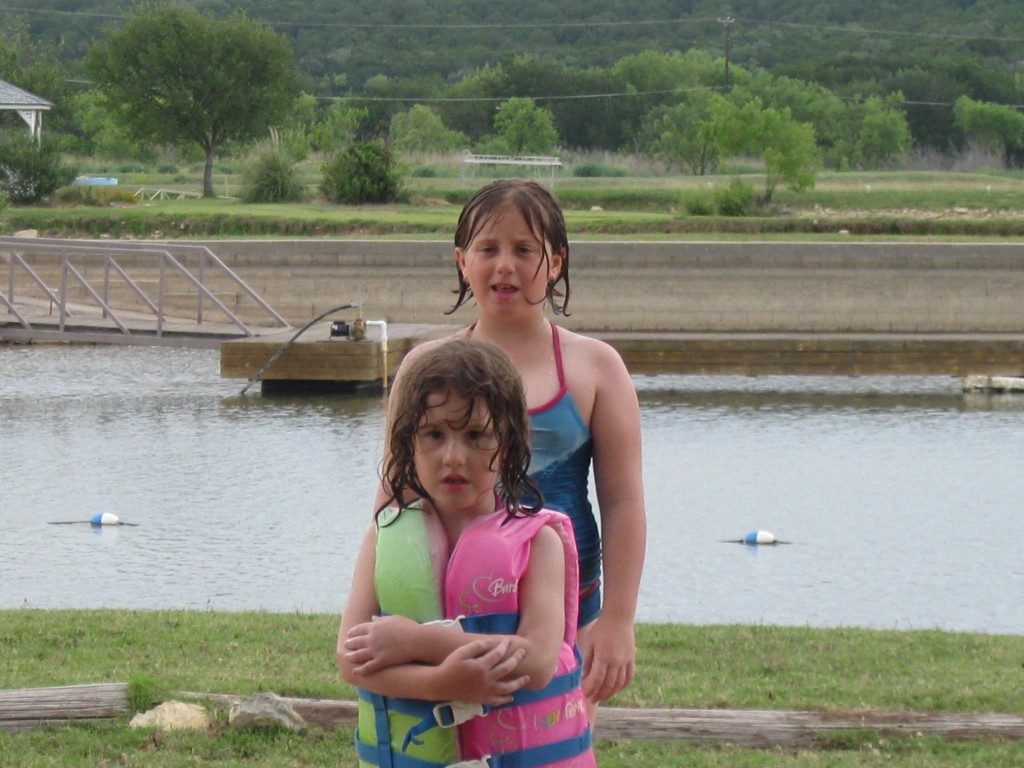 Jamie and Katy at swimming area.