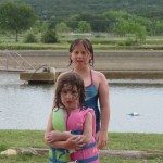 Jamie and Katy at swimming area.