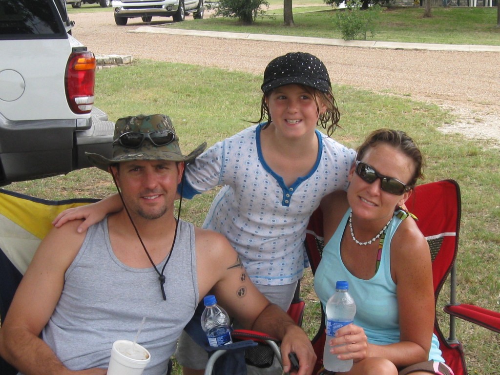 Jamie with Paul and  Aunt Tam.