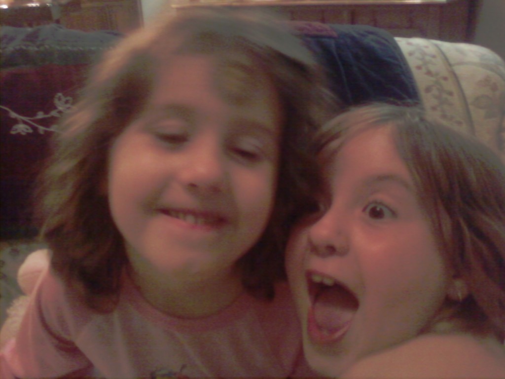 Katy with Jamie. Being Crazy.