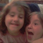 Katy with Jamie. Being Crazy.