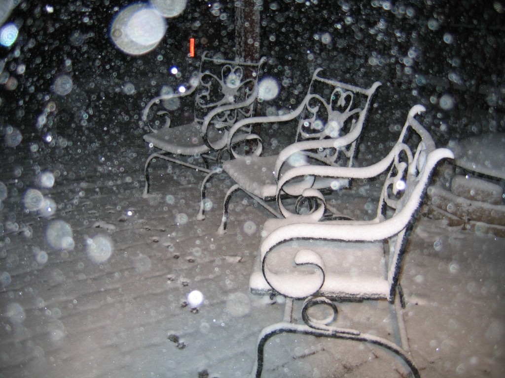 Snow chairs.